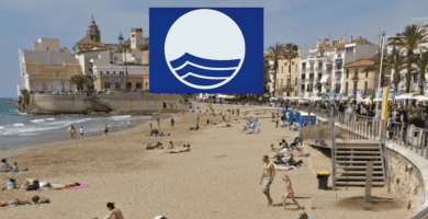 Bandera Blava a les platges de Sitges